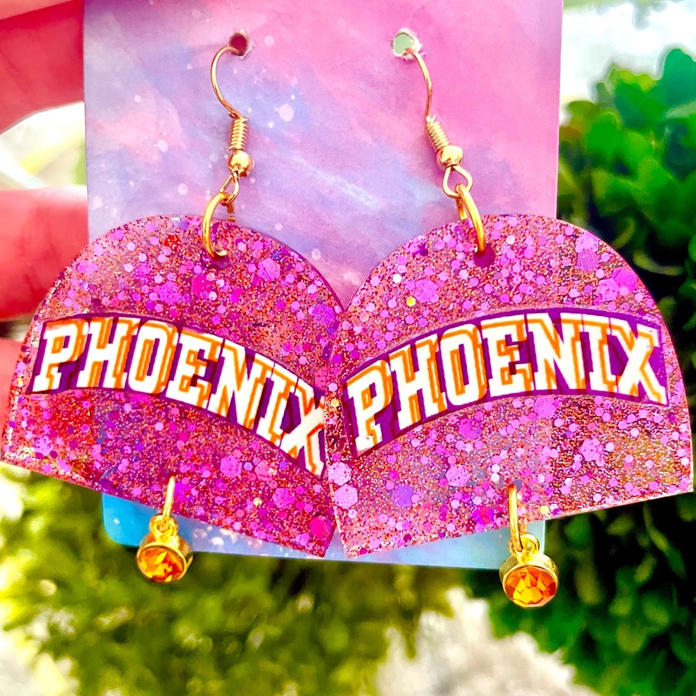 Phoenix Acrylic Dangle Earrings